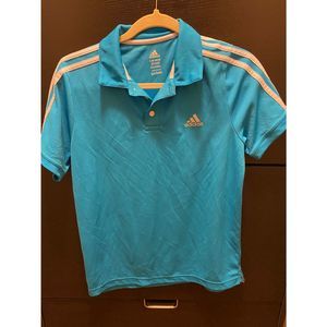 Adidas Blue Collared Shirt